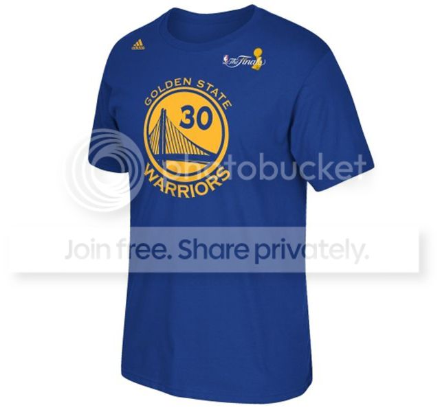 美版勇士居里客总决赛冠军场蓝色t恤 nba warriors stephen curry