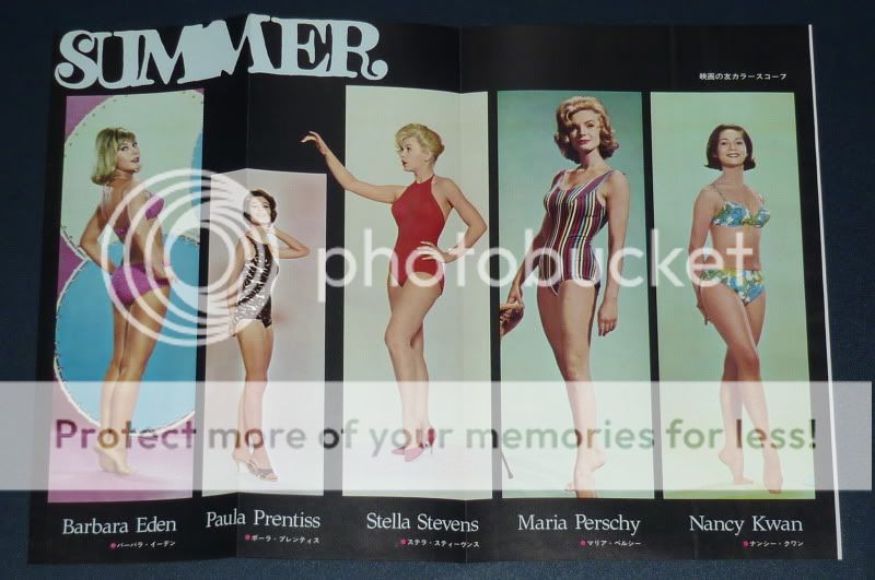  / Stella Stevens / Maria Perschy / Nancy Kwan   1960s Folded Poster