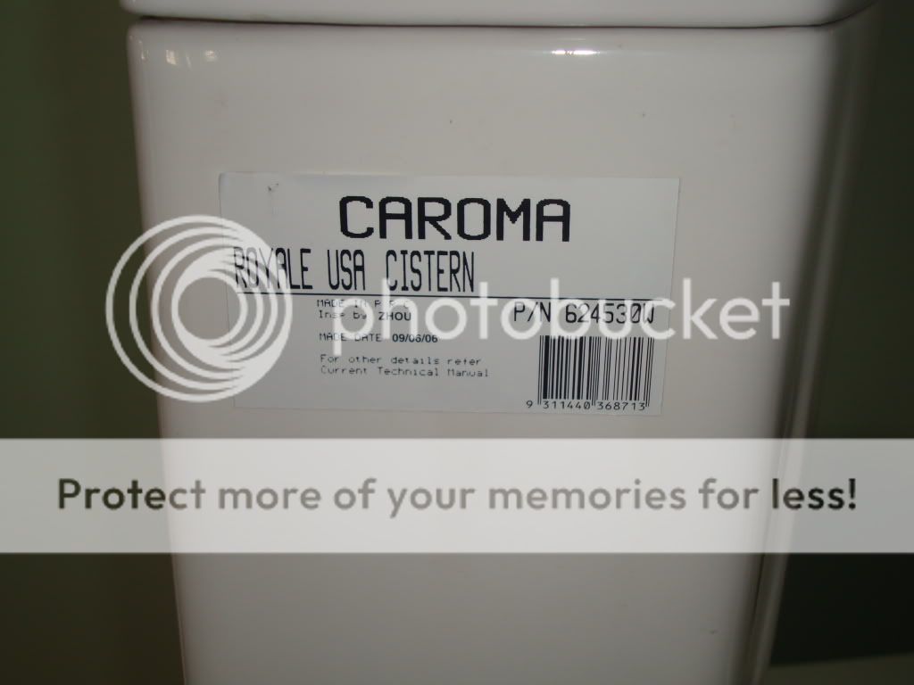 Caroma Royale 270 Dual Flush Elongated Toilet Part 624530 609120 White